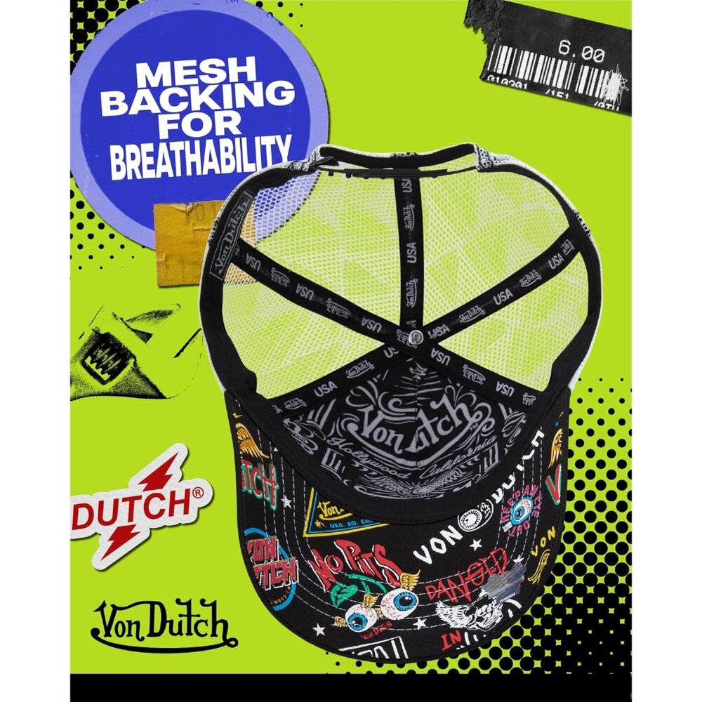 Monogram Trucker Cap Mesh Back Adjustable Snapbac… - image 4